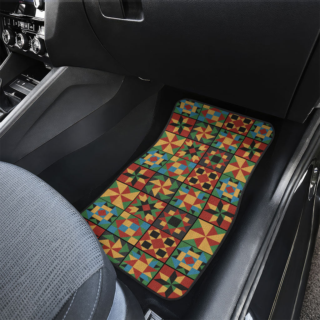 African American Quilt Inspired Car Mats Freedom Quilt Symbolic Patchwork