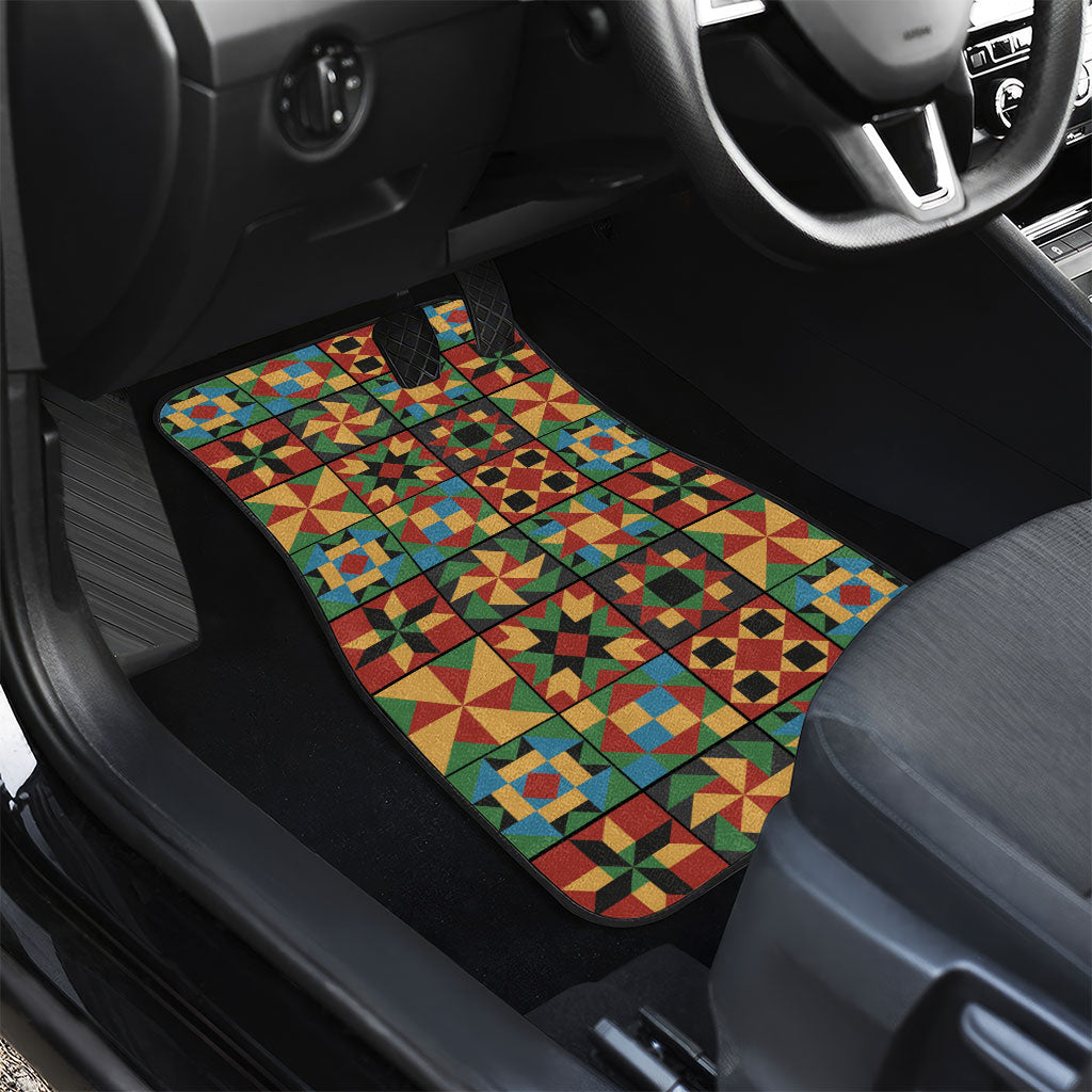 African American Quilt Inspired Car Mats Freedom Quilt Symbolic Patchwork