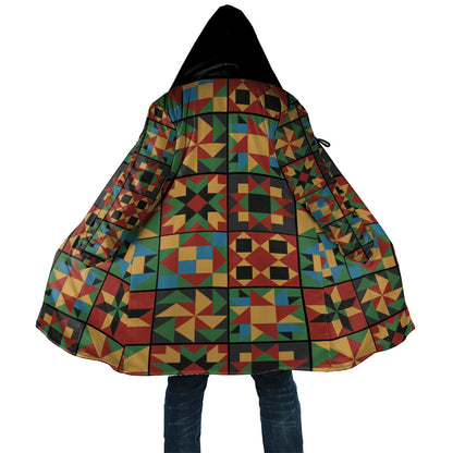 African American Quilt Inspired Cloak Freedom Quilt Symbolic Patchwork