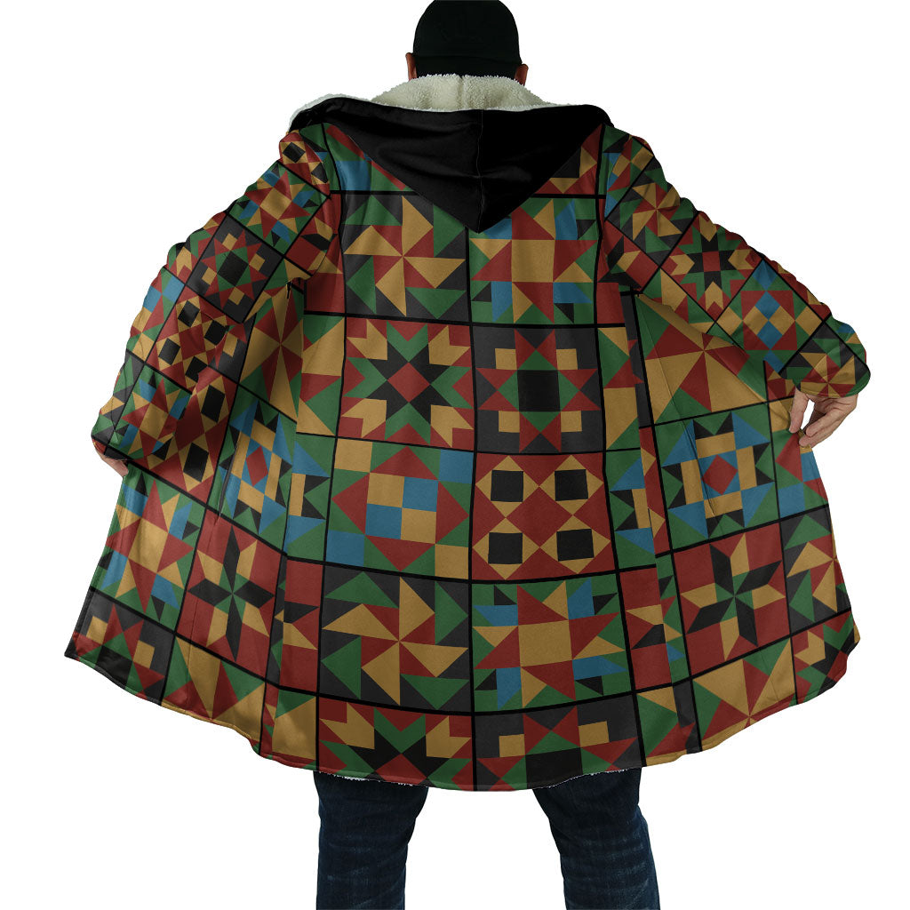 African American Quilt Inspired Cloak Freedom Quilt Symbolic Patchwork
