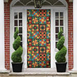 African American Quilt Inspired Door Cover Freedom Quilt Symbolic Patchwork