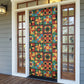 African American Quilt Inspired Door Cover Freedom Quilt Symbolic Patchwork