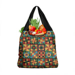 African American Quilt Inspired Grocery Bag Freedom Quilt Symbolic Patchwork