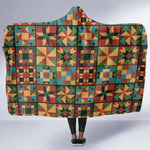 African American Quilt Inspired Hooded Blanket Freedom Quilt Symbolic Patchwork