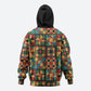African American Quilt Inspired Hoodie Freedom Quilt Symbolic Patchwork