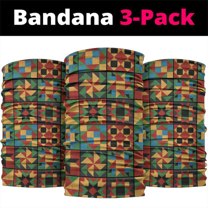 African American Quilt Inspired Neck Gaiter Freedom Quilt Symbolic Patchwork