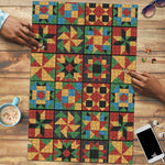 African American Quilt Inspired Puzzle Freedom Quilt Symbolic Patchwork