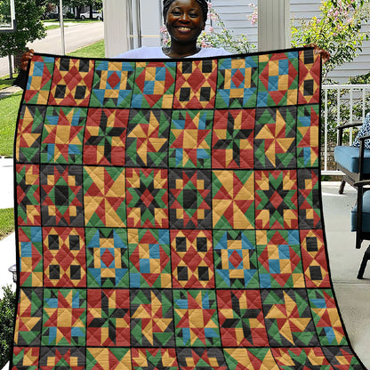 African American Quilt Inspired Quilt Freedom Quilt Symbolic Patchwork