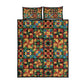 African American Quilt Inspired Quilt Bed Set Freedom Quilt Symbolic Patchwork