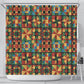 African American Quilt Inspired Shower Curtain Freedom Quilt Symbolic Patchwork