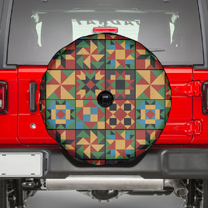 African American Quilt Inspired Spare Tire Cover Freedom Quilt Symbolic Patchwork