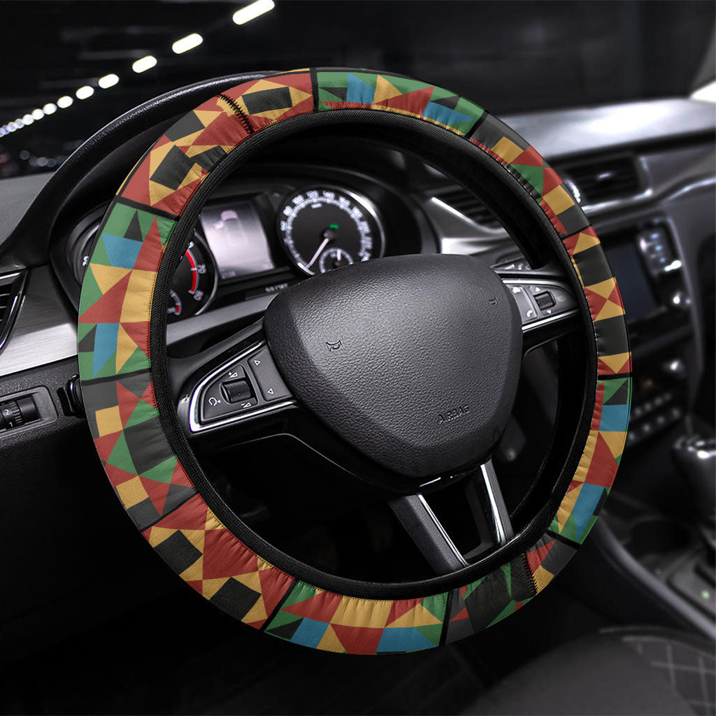 African American Quilt Inspired Steering Wheel Cover Freedom Quilt Symbolic Patchwork