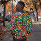 African American Quilt Inspired Sweatshirt Freedom Quilt Symbolic Patchwork