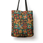 African American Quilt Inspired Tote Bag Freedom Quilt Symbolic Patchwork