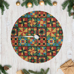 African American Quilt Inspired Tree Skirt Freedom Quilt Symbolic Patchwork