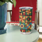 African American Quilt Inspired Tumbler Cup Freedom Quilt Symbolic Patchwork