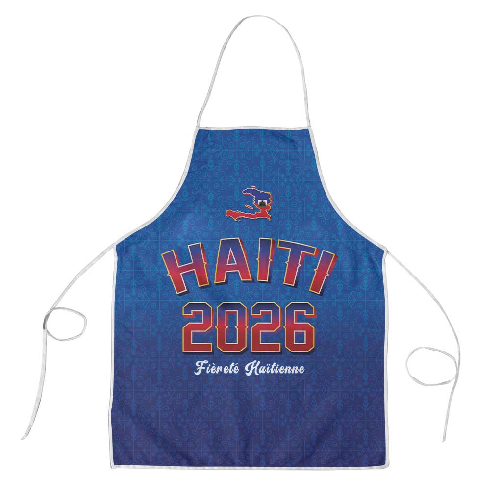 Afro-Haitians World Football 2026 Apron Haiti est de Retour Blue Voodoo Veve Spirits