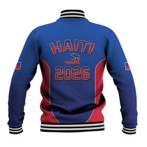 Afro-Haitians World Football 2026 Baseball Jacket Haiti est de Retour Blue Voodoo Veve Spirits - African Pride