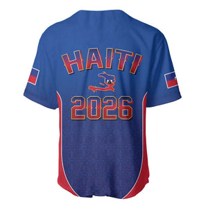Afro-Haitians World Football 2026 Baseball Jersey Haiti est de Retour Blue Voodoo Veve Spirits LT9