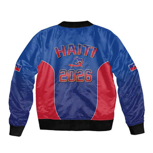 Afro-Haitians World Football 2026 Bomber Jacket Haiti est de Retour Blue Voodoo Veve Spirits - African Pride
