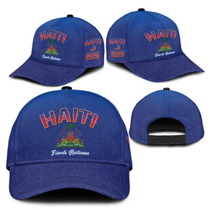 Afro-Haitians World Football 2026 Classic Cap Haiti est de Retour Blue Voodoo Veve Spirits - African Pride
