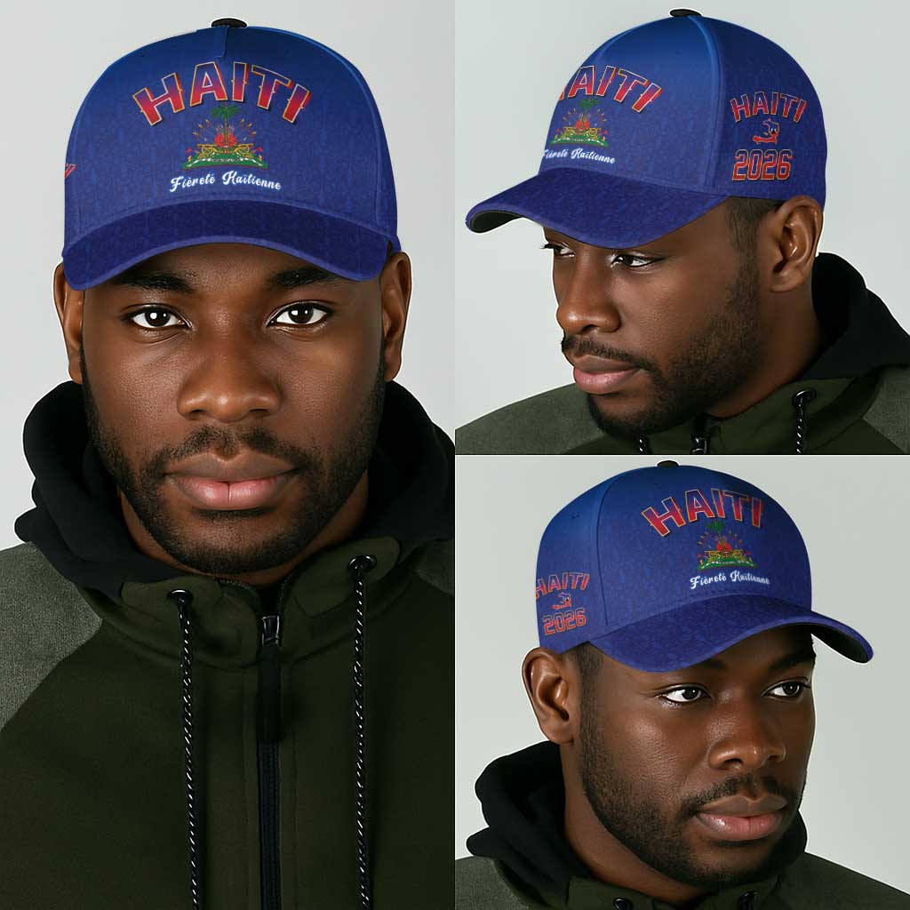 Afro-Haitians World Football 2026 Classic Cap Haiti est de Retour Blue Voodoo Veve Spirits - African Pride