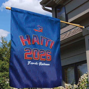 Afro-Haitians World Football 2026 Garden Flag Haiti est de Retour Blue Voodoo Veve Spirits - African Pride