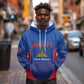 Afro-Haitians World Football 2026 Hoodie Haiti est de Retour Blue Voodoo Veve Spirits - African Pride