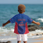 Afro-Haitians World Football 2026 Kid Hawaiian Shirt Haiti est de Retour Blue Voodoo Veve Spirits LT9