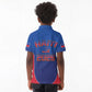 Afro-Haitians World Football 2026 Kid Polo Shirt Haiti est de Retour Blue Voodoo Veve Spirits LT9