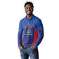Afro-Haitians World Football 2026 Long Sleeve Polo Shirt Haiti est de Retour Blue Voodoo Veve Spirits - African Pride