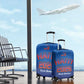 Afro-Haitians World Football 2026 Luggage Cover Haiti est de Retour Blue Voodoo Veve Spirits - African Pride