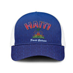 Afro-Haitians World Football 2026 Mesh Trucker Cap Haiti est de Retour Blue Voodoo Veve Spirits - African Pride