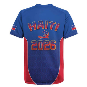 Afro-Haitians World Football 2026 Rugby Jersey Haiti est de Retour Blue Voodoo Veve Spirits LT9