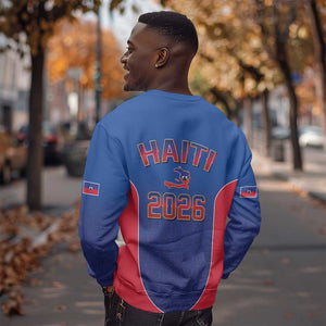 Afro-Haitians World Football 2026 Sweatshirt Haiti est de Retour Blue Voodoo Veve Spirits - African Pride