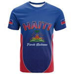 Afro-Haitians World Football 2026 T shirt Haiti est de Retour Blue Voodoo Veve Spirits LT9