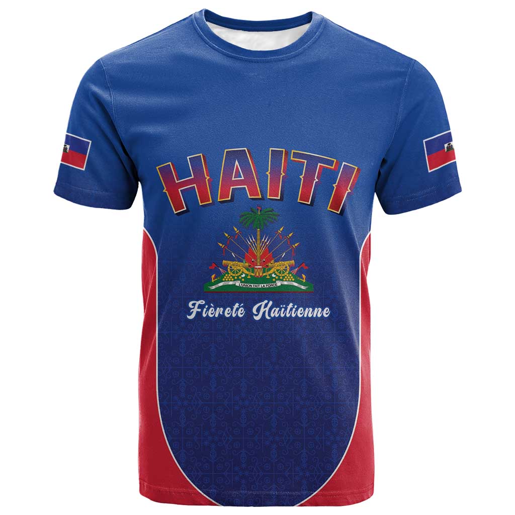 Afro-Haitians World Football 2026 T shirt Haiti est de Retour Blue Voodoo Veve Spirits LT9