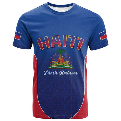 Afro-Haitians World Football 2026 T shirt Haiti est de Retour Blue Voodoo Veve Spirits LT9