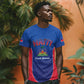 Afro-Haitians World Football 2026 T shirt Haiti est de Retour Blue Voodoo Veve Spirits LT9