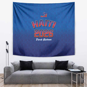 Afro-Haitians World Football 2026 Tapestry Haiti est de Retour Blue Voodoo Veve Spirits - African Pride