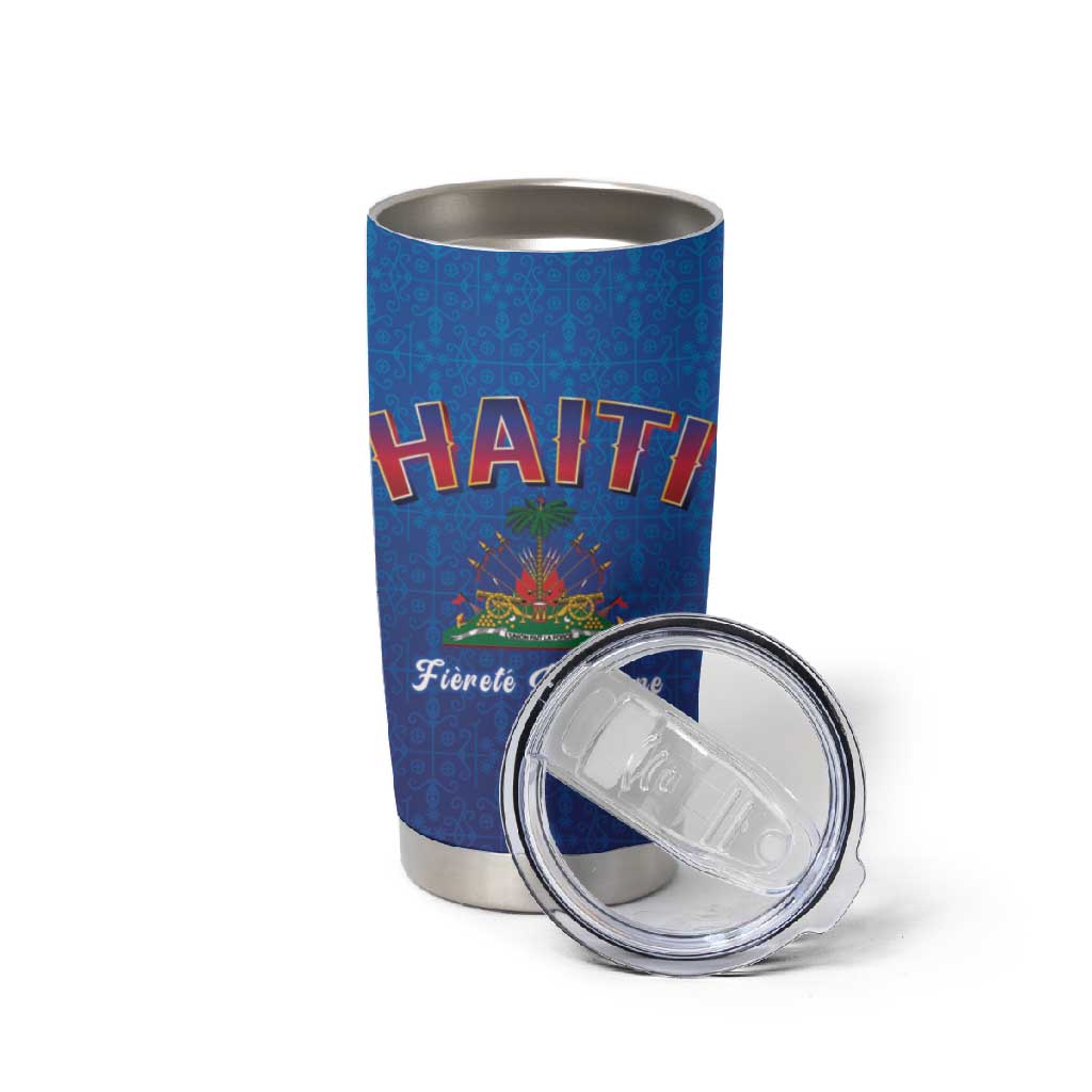 Afro-Haitians World Football 2026 Tumbler Cup Haiti est de Retour Blue Voodoo Veve Spirits - African Pride