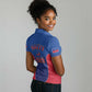 Afro-Haitians World Football 2026 Women Polo Shirt Haiti est de Retour Blue Voodoo Veve Spirits LT9