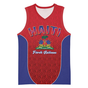 Afro-Haitians World Football 2026 Basketball Jersey Haiti est de Retour Red Voodoo Veve Spirits - African Pride