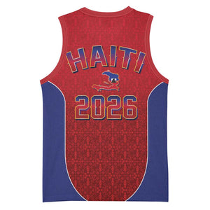 Afro-Haitians World Football 2026 Basketball Jersey Haiti est de Retour Red Voodoo Veve Spirits - African Pride