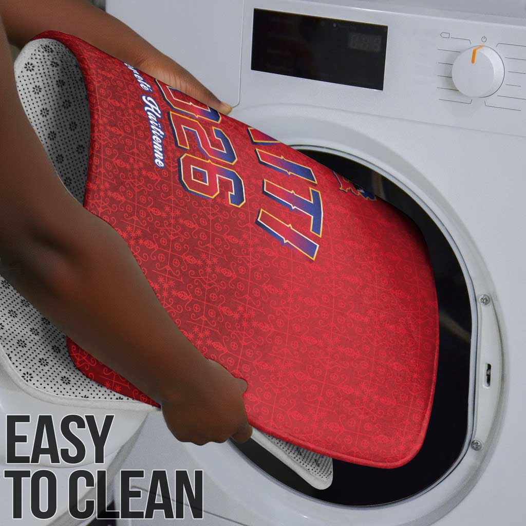 Afro-Haitians World Football 2026 Bathroom Set Haiti est de Retour Red Voodoo Veve Spirits