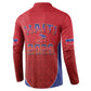 Afro-Haitians World Football 2026 Button Sweatshirt Haiti est de Retour Red Voodoo Veve Spirits