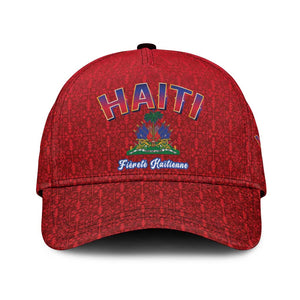 Afro-Haitians World Football 2026 Classic Cap Haiti est de Retour Red Voodoo Veve Spirits - African Pride