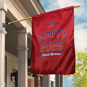 Afro-Haitians World Football 2026 Garden Flag Haiti est de Retour Red Voodoo Veve Spirits - African Pride
