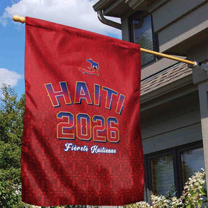 Afro-Haitians World Football 2026 Garden Flag Haiti est de Retour Red Voodoo Veve Spirits - African Pride