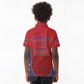 Afro-Haitians World Football 2026 Kid Polo Shirt Haiti est de Retour Red Voodoo Veve Spirits LT9